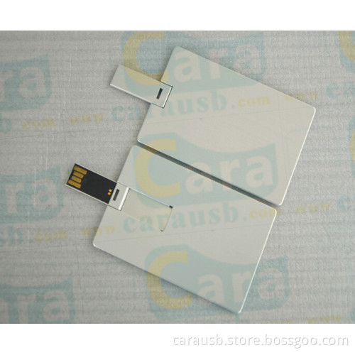 Aluminum metallic card shape flip usb disk bank credit cards appearance 8GB